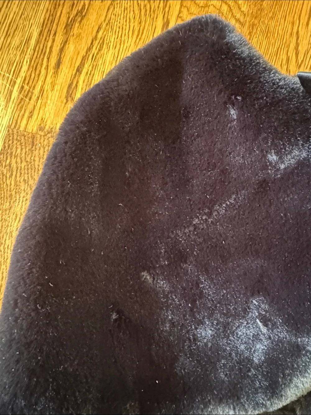 The Children's Place Black Faux Fur Bolero with Satin Bow Size Small